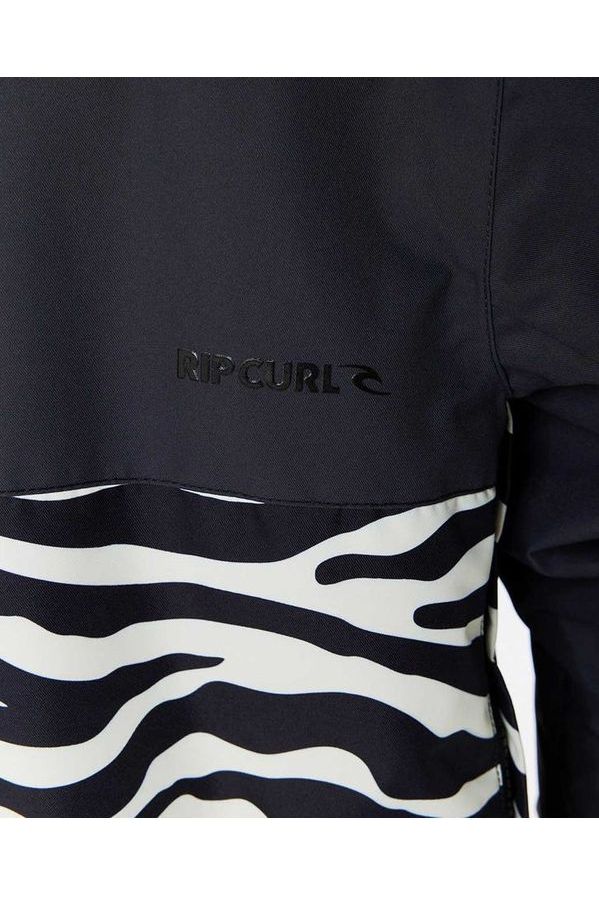 Rip Curl Rider Anorak Snow Jacket 10K 10K Washed Black