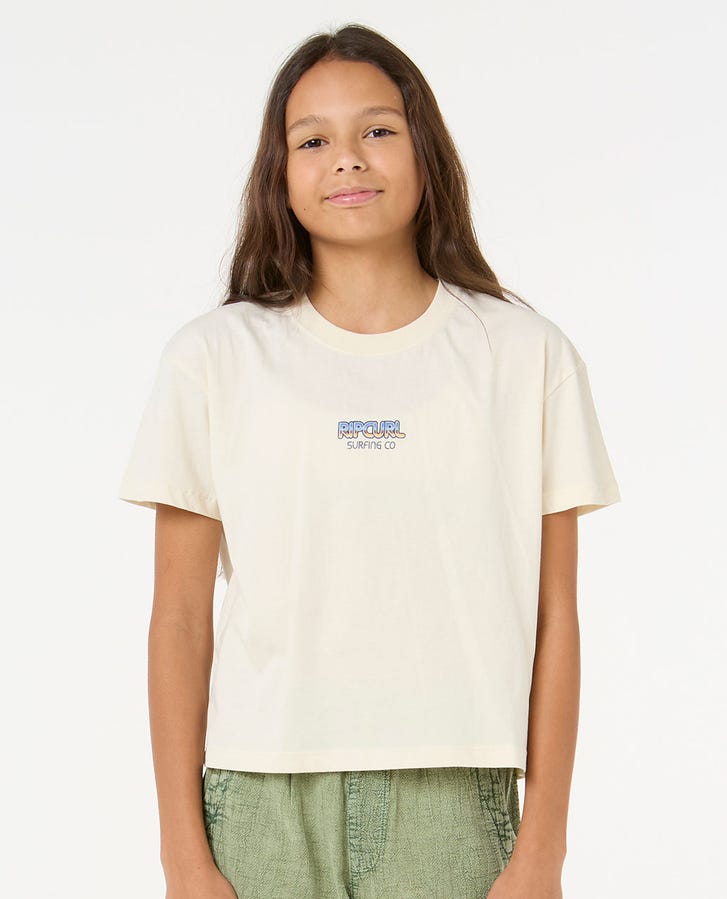 Rip Curl Sun & Sea Crop Girls T-Shirt Bone
