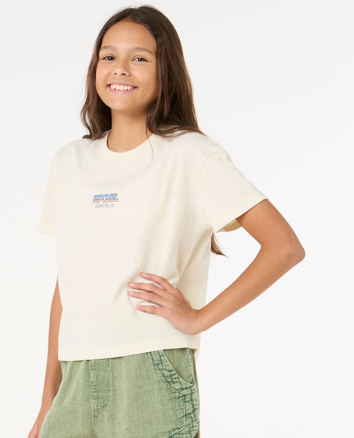Rip Curl Sun & Sea Crop Girls T-Shirt Bone