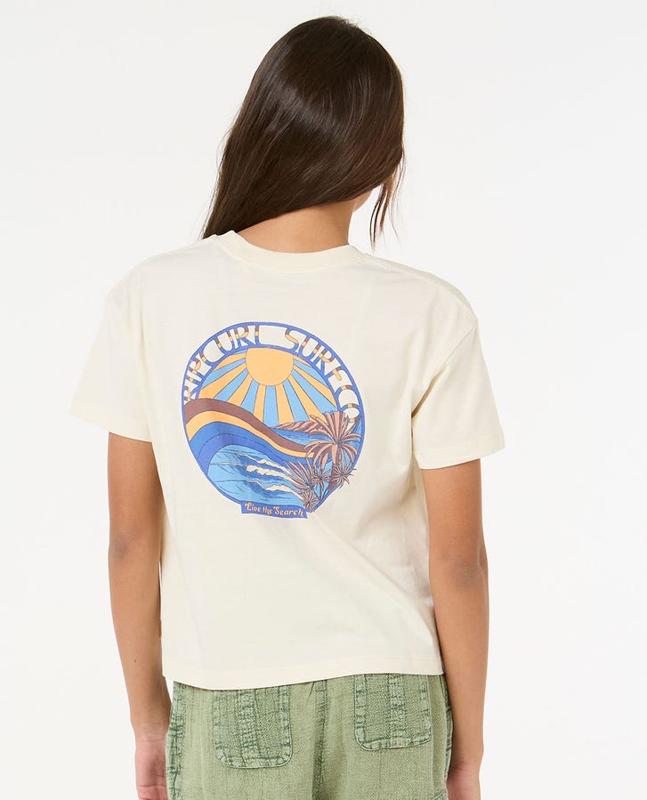Rip Curl Sun & Sea Crop Girls T-Shirt Bone
