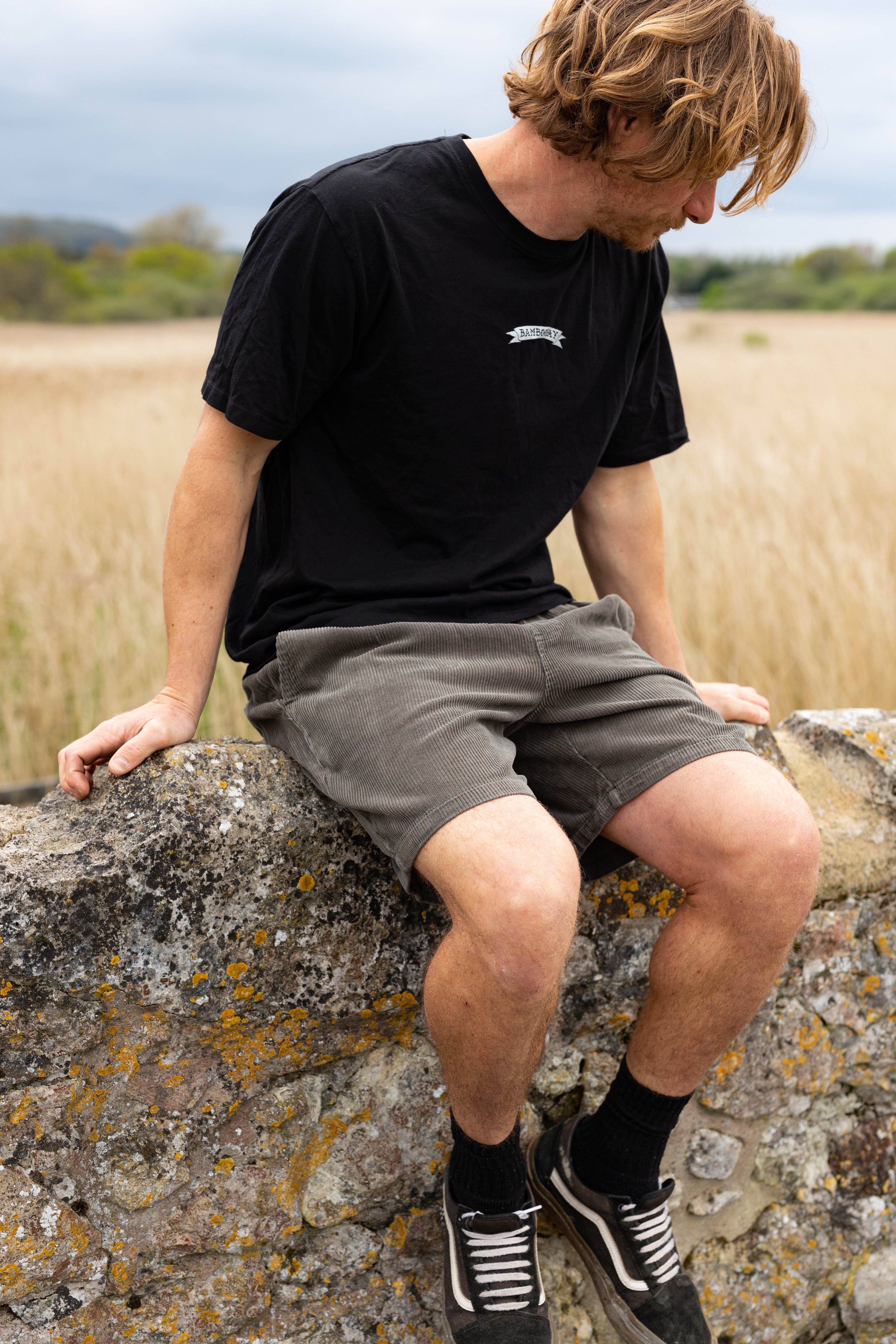 BamBooBay Chill Cord Shorts Olive