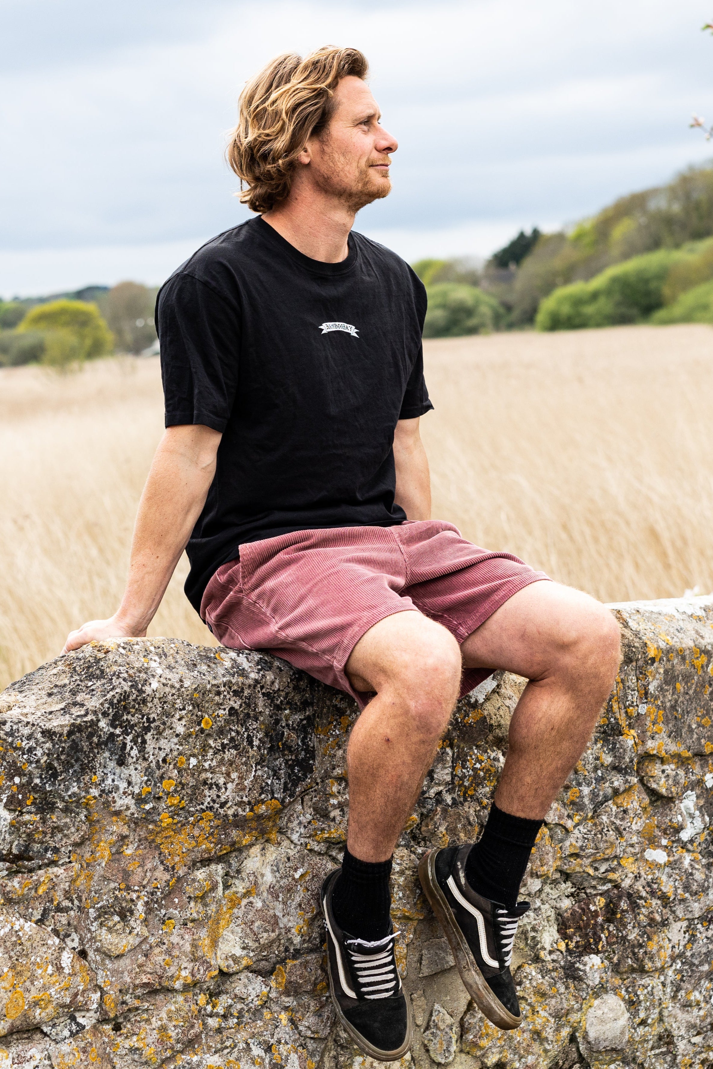 BamBooBay Chill Cord Shorts Mauve