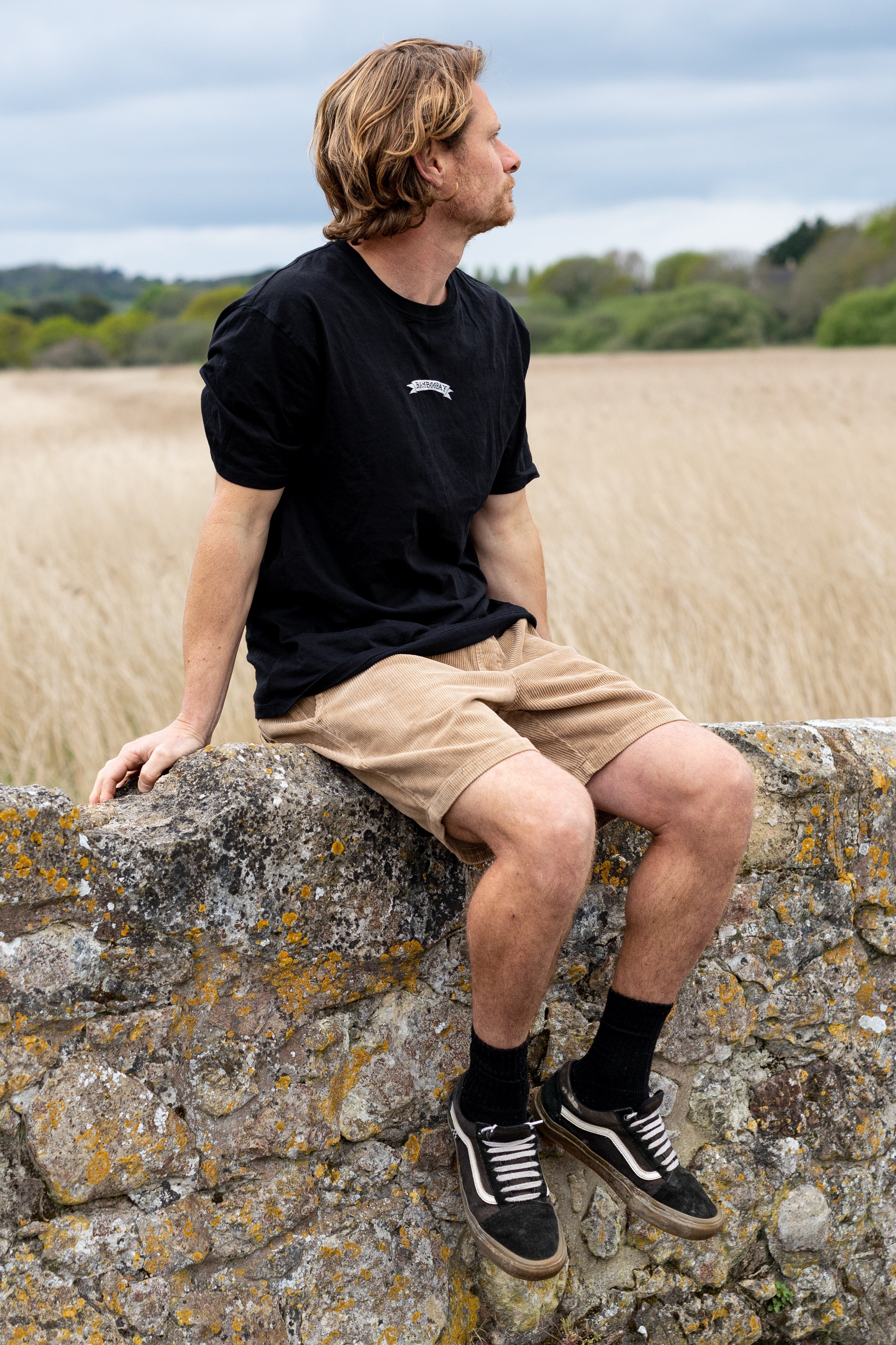 BamBooBay Chill Cord Shorts Mushroom