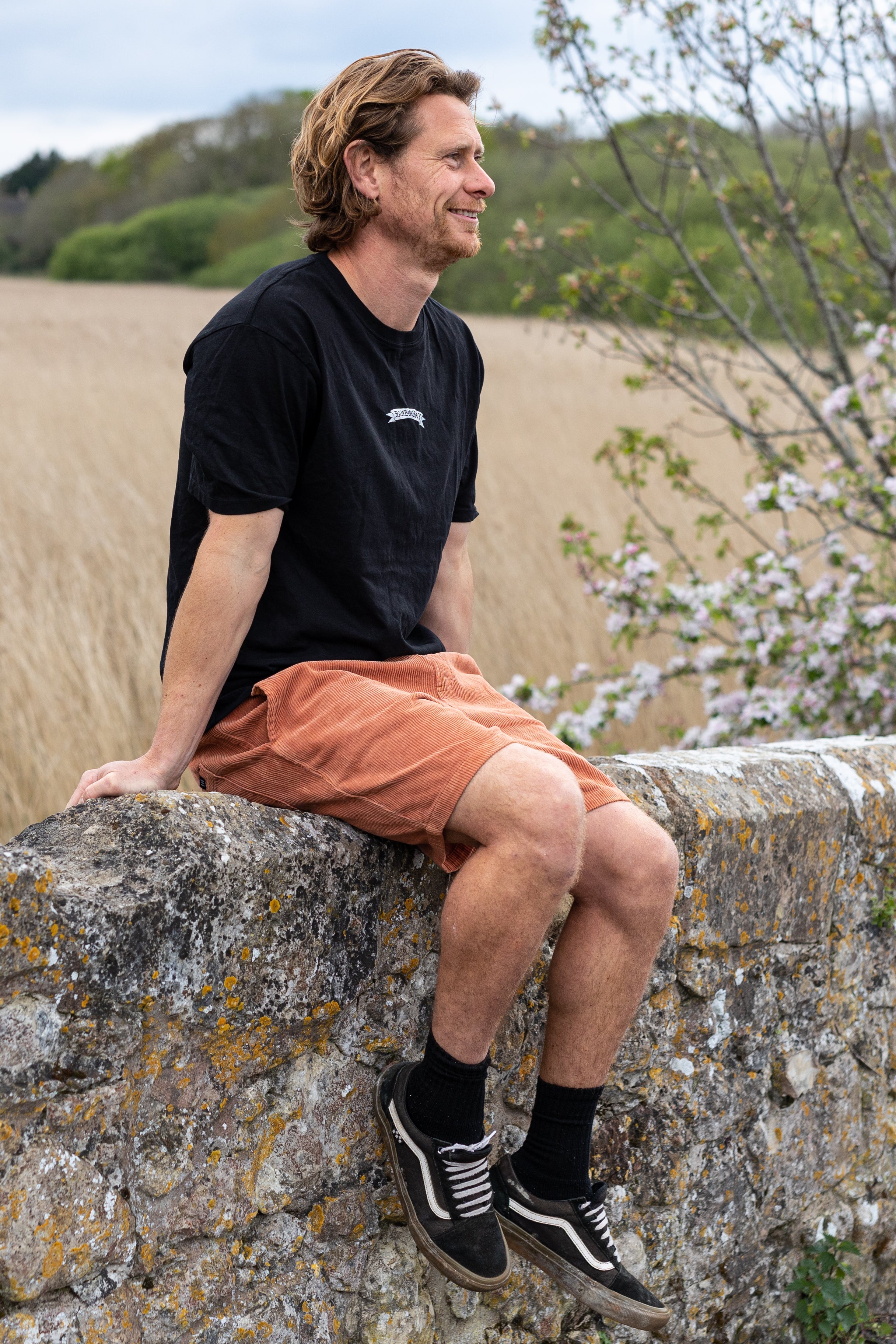 BamBooBay Chill Cord Shorts Rust