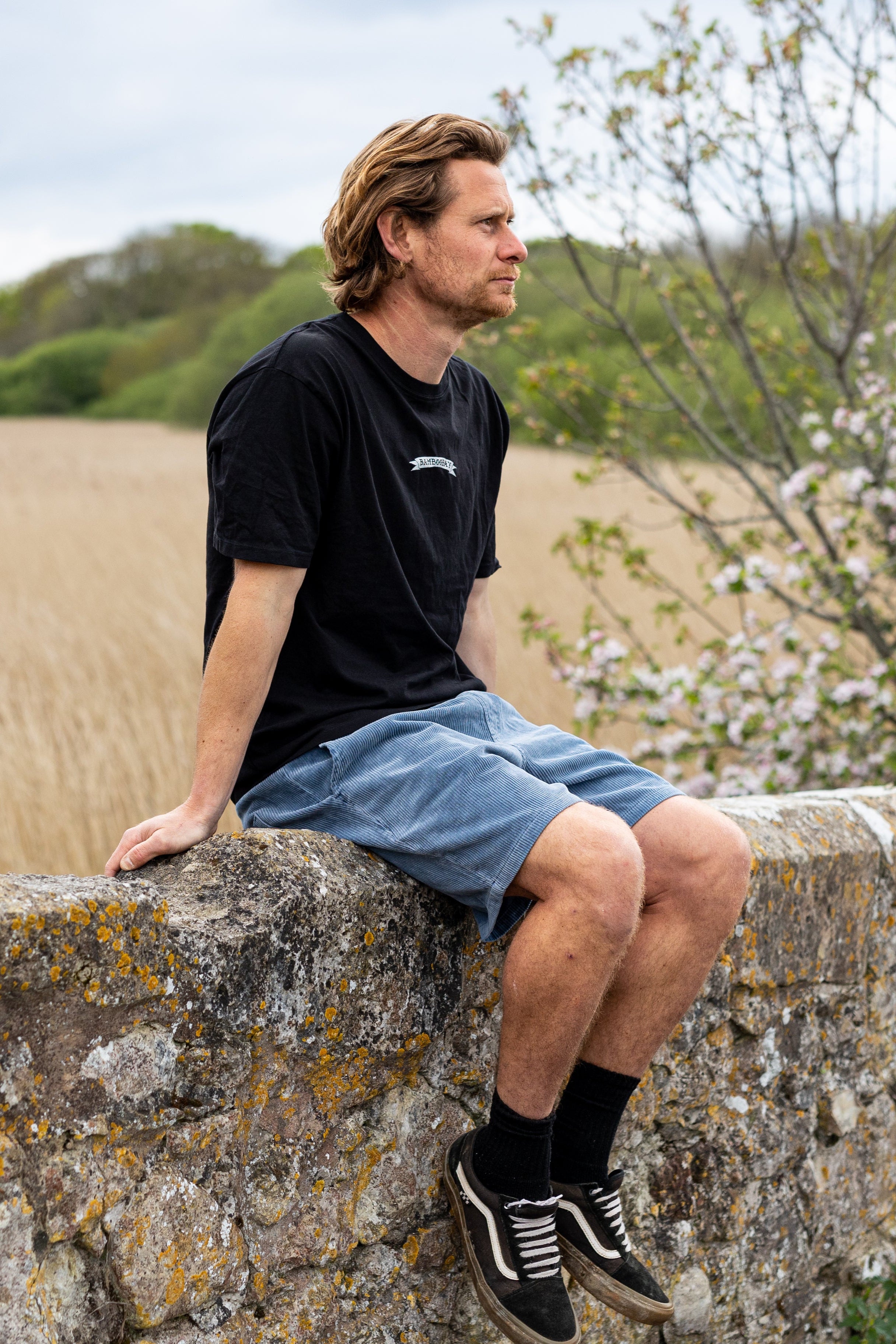 BamBooBay Chill Cord Shorts Blue