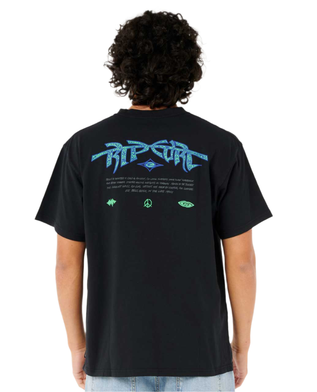 Rip Curl Raw Energy Gnarly Short Sleeve T-Shirt Black