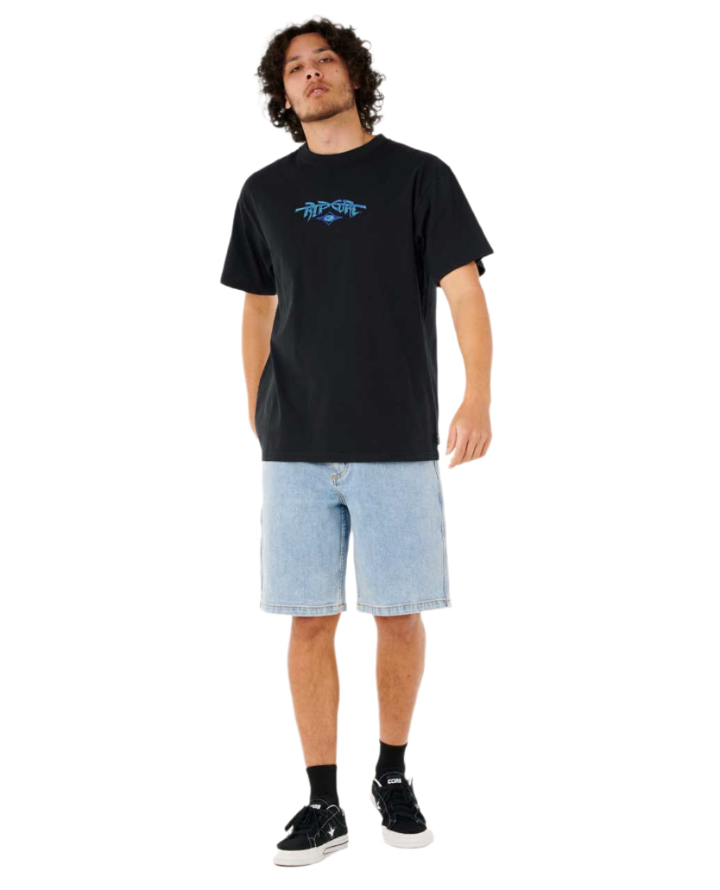 Rip Curl Raw Energy Gnarly Short Sleeve T-Shirt Black