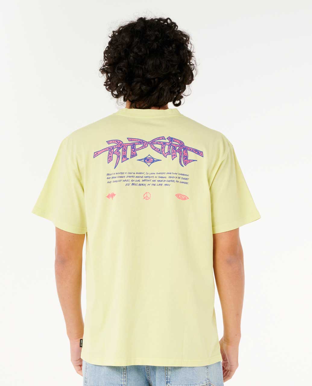 Rip Curl Raw Energy Gnarly Short Sleeve T-Shirt Yellow