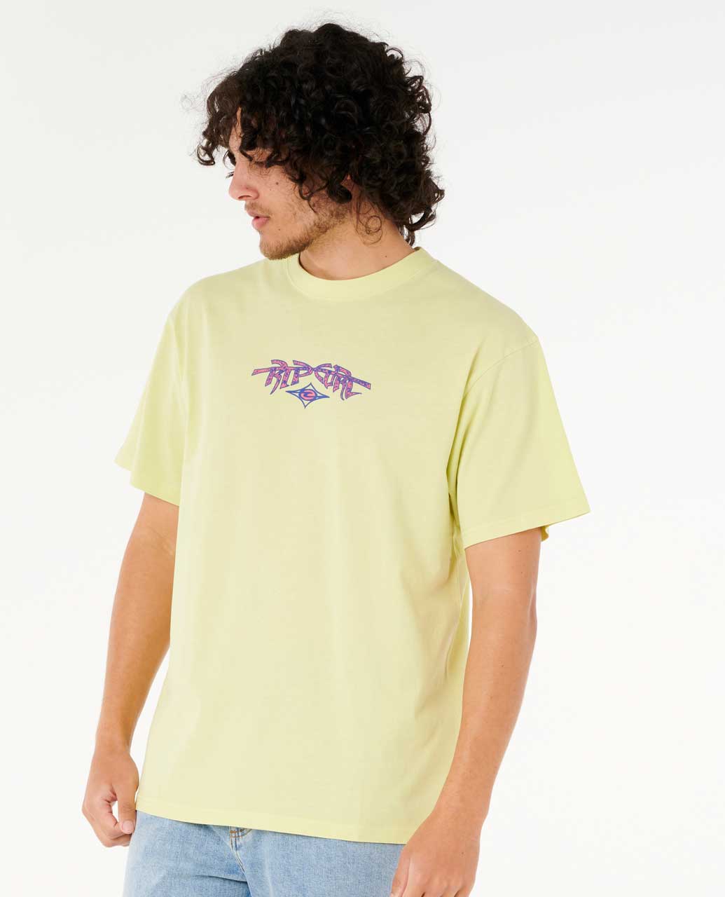 Rip Curl Raw Energy Gnarly Short Sleeve T-Shirt Yellow