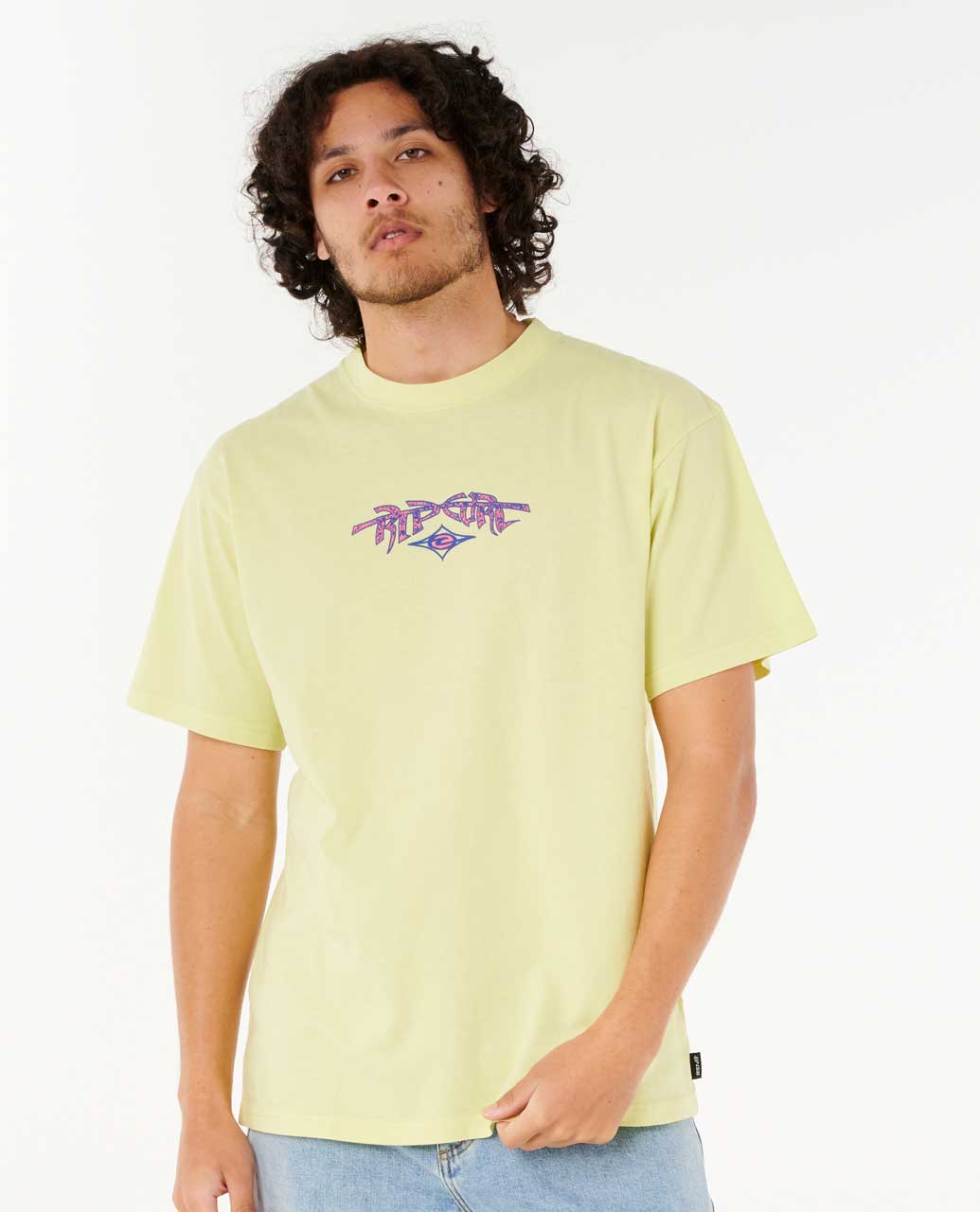 Rip Curl Raw Energy Gnarly Short Sleeve T-Shirt Yellow