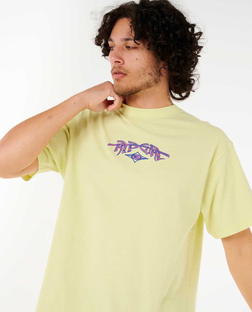 Rip Curl Raw Energy Gnarly Short Sleeve T-Shirt Yellow