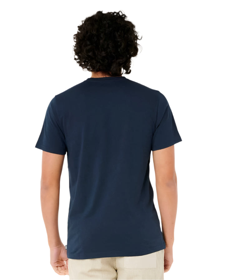 Rip Curl Wettie Icon Short Sleeve T-Shirt Navy