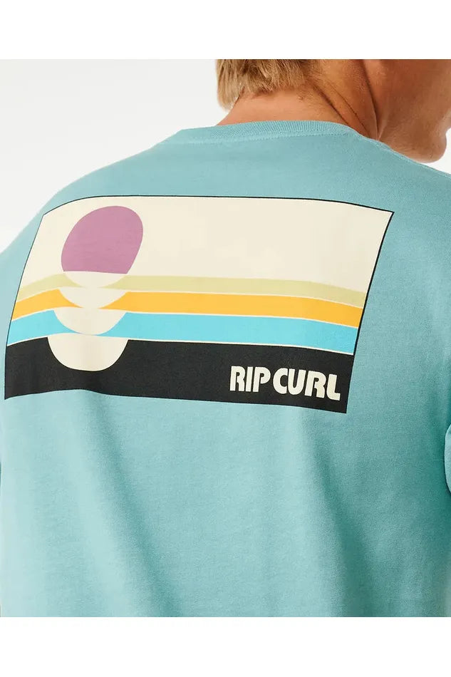 Rip Curl Surf Revivial Peaking Tee Dusty Blue