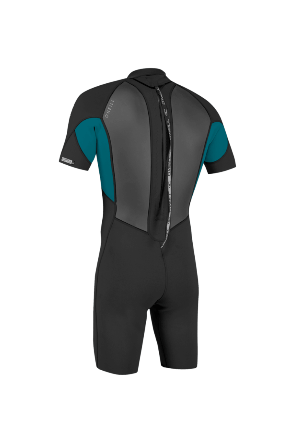 O'Neill Reactor-2 2mm Mens Back Zip Short Sleeve Spring Wetsuit Black/Tidepool