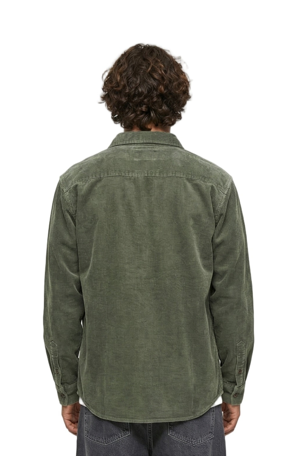 BamBooBay Chill Cord Long Sleeve Shirt Olive