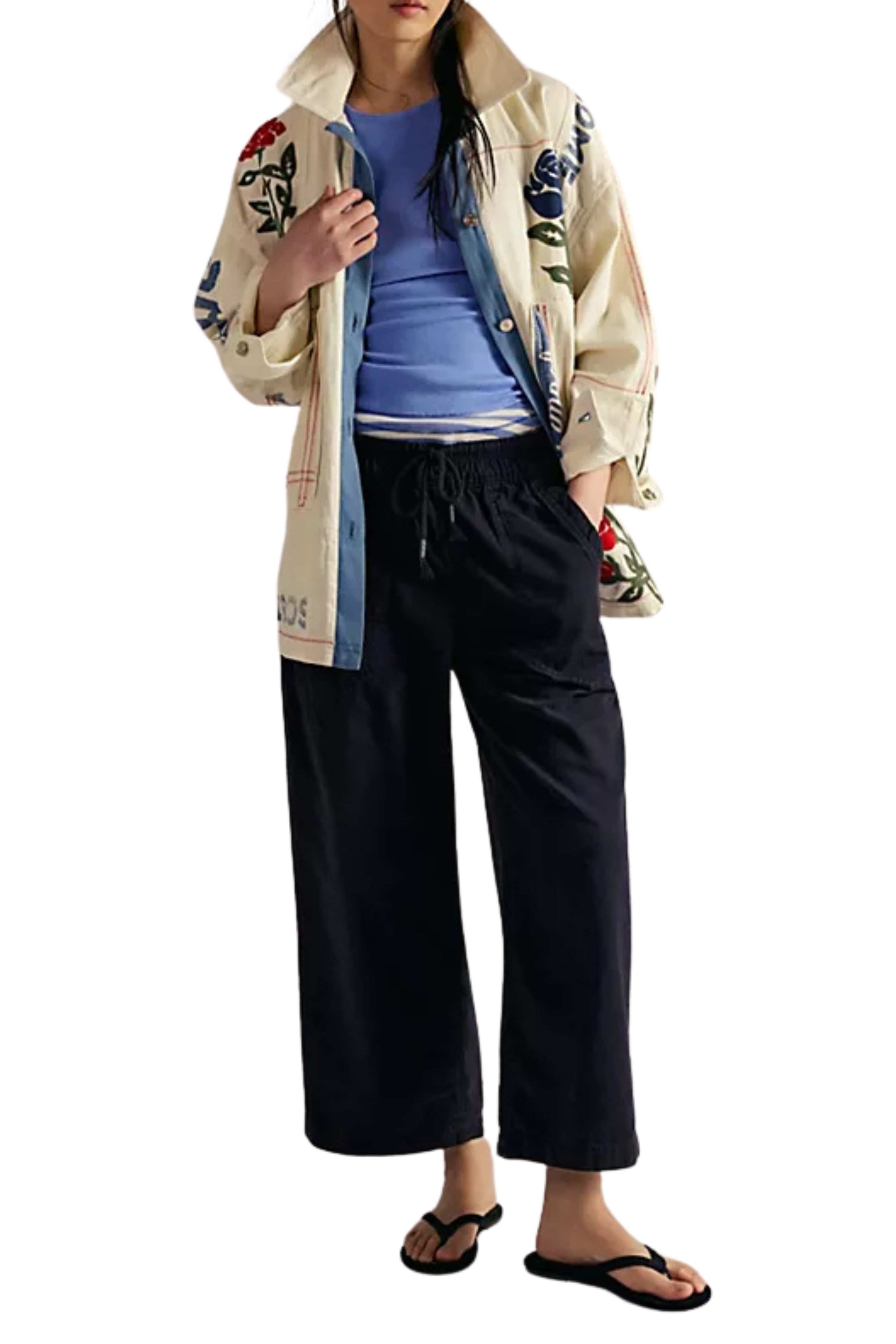 Free people Easy Peasy Pull On Jeans Black