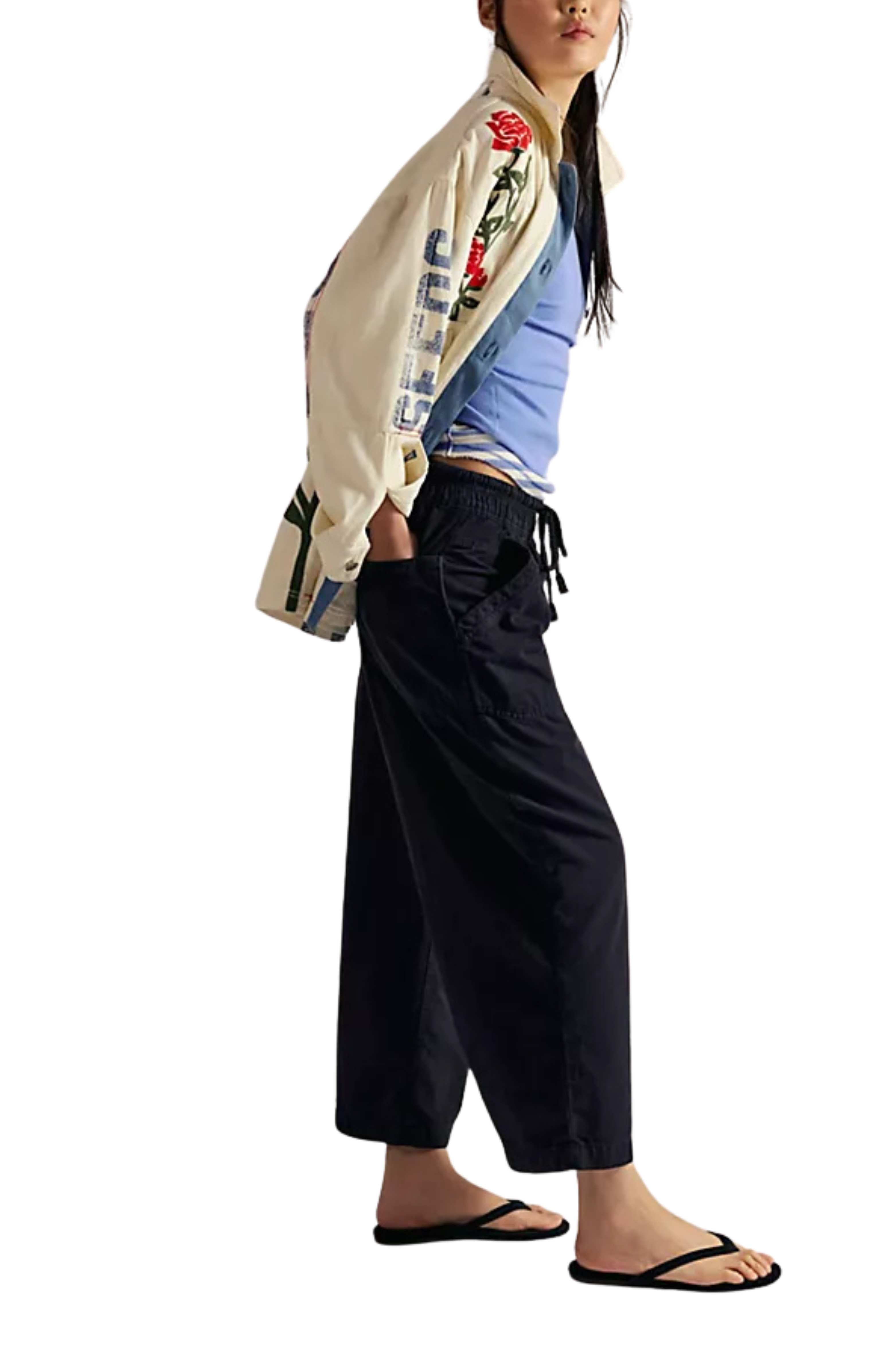 Free people Easy Peasy Pull On Jeans Black