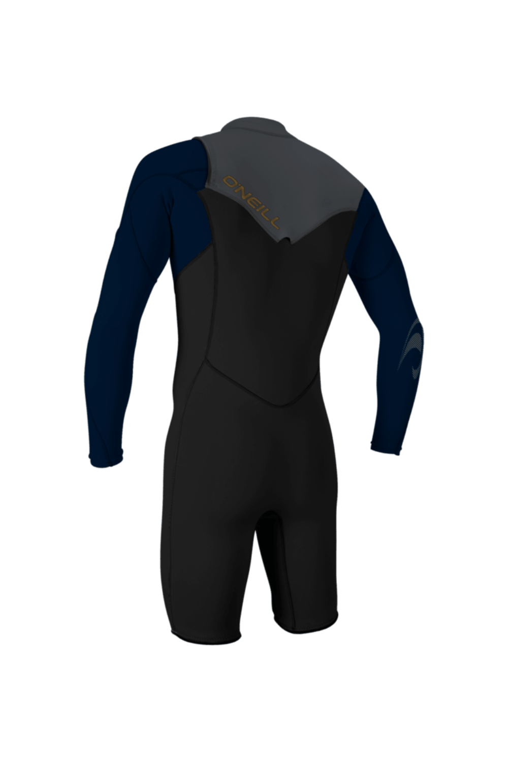 O'Neill Hammer 2mm Mens Chest Zip Long Sleeve Spring Wetsuit Black/Abyss/Graphite