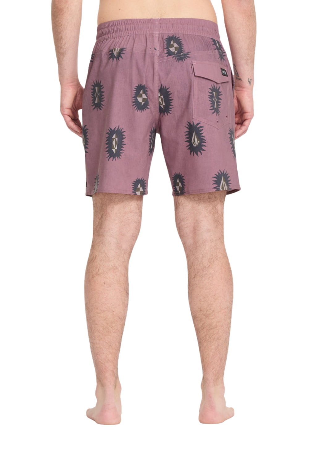 Volcom Psyche Mens Cotton Trunk 17" Boardshorts Stone Rose