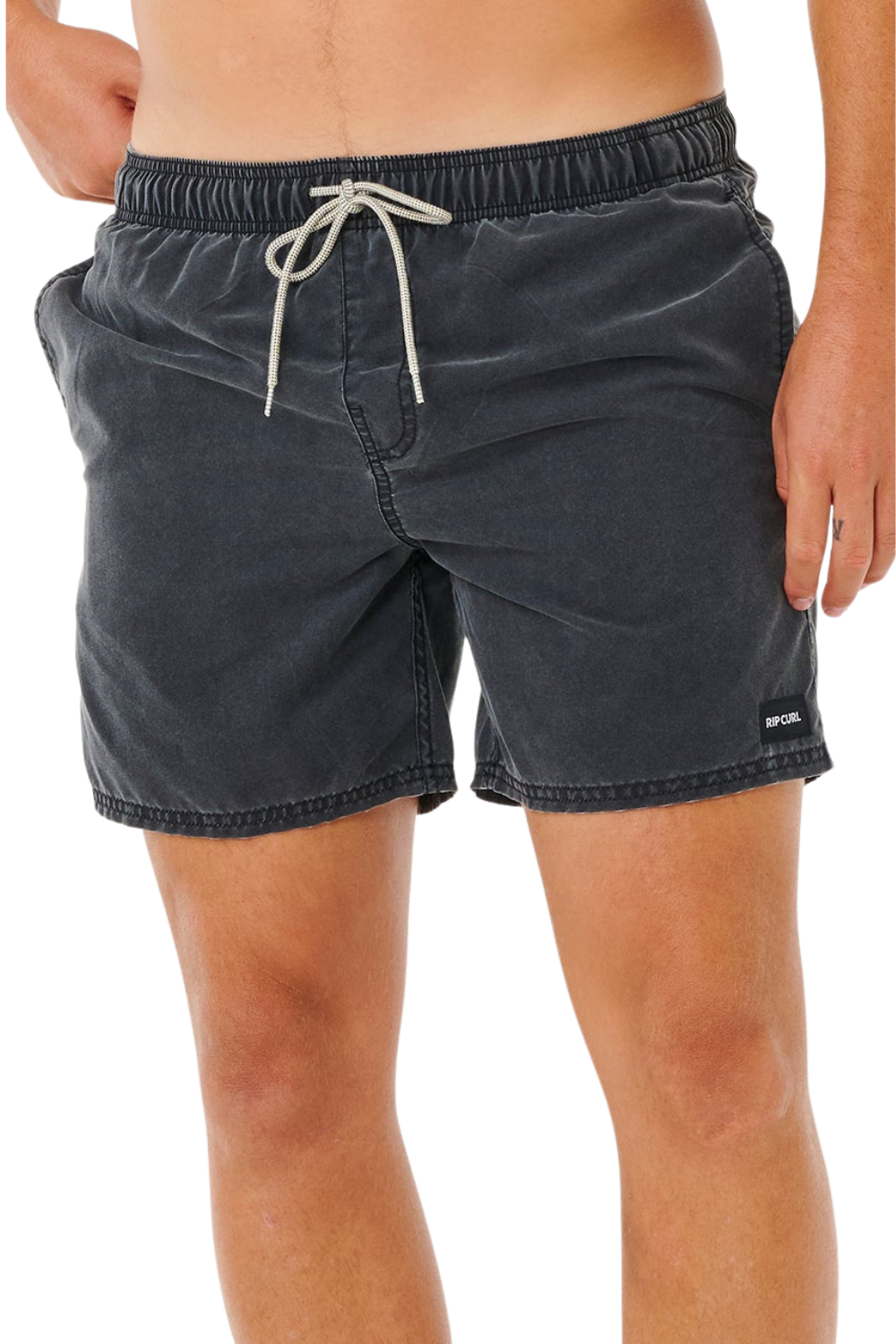 Rip Curl Offset Mens Washed Volley Shorts Black