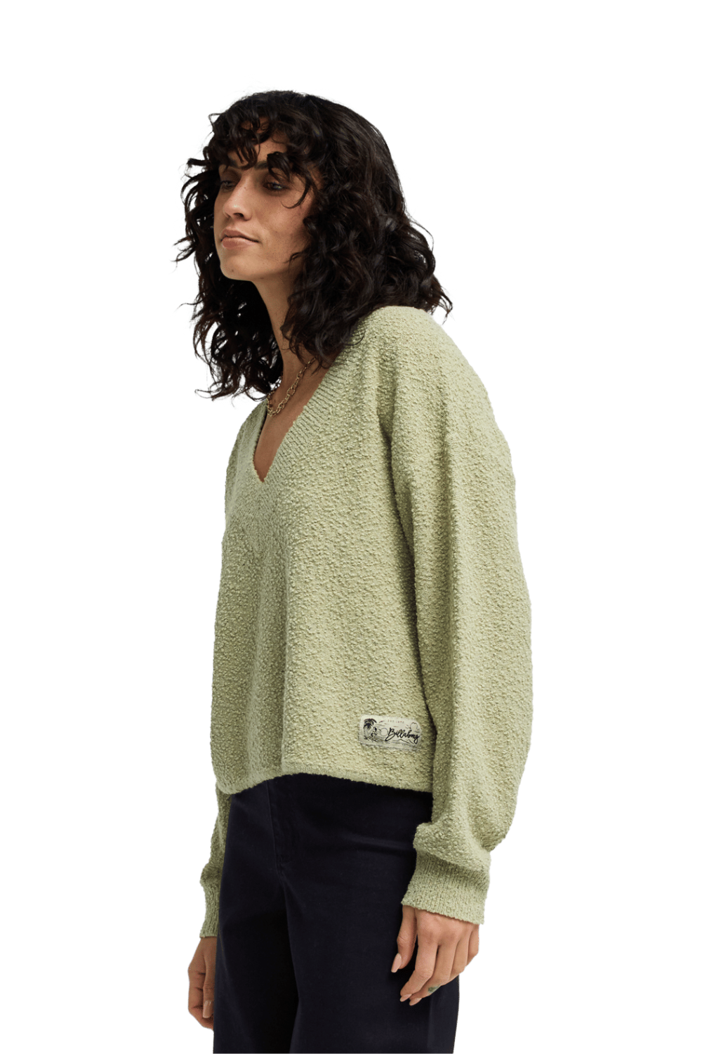 Billabong Womens Cozy Jumper Cactus Green