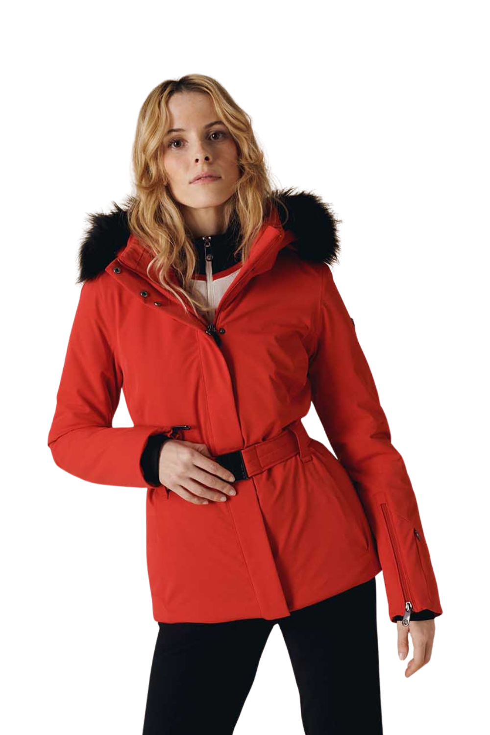 Poirve Blanc Emily Womens Stretch Snow Jacket Red