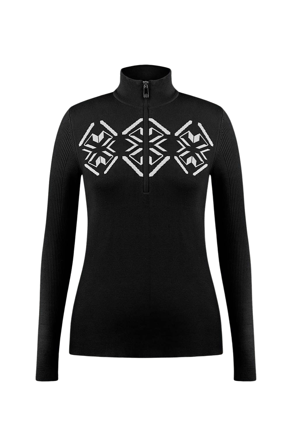 Poirve Blanc Adele Womens Knit Sweater Black