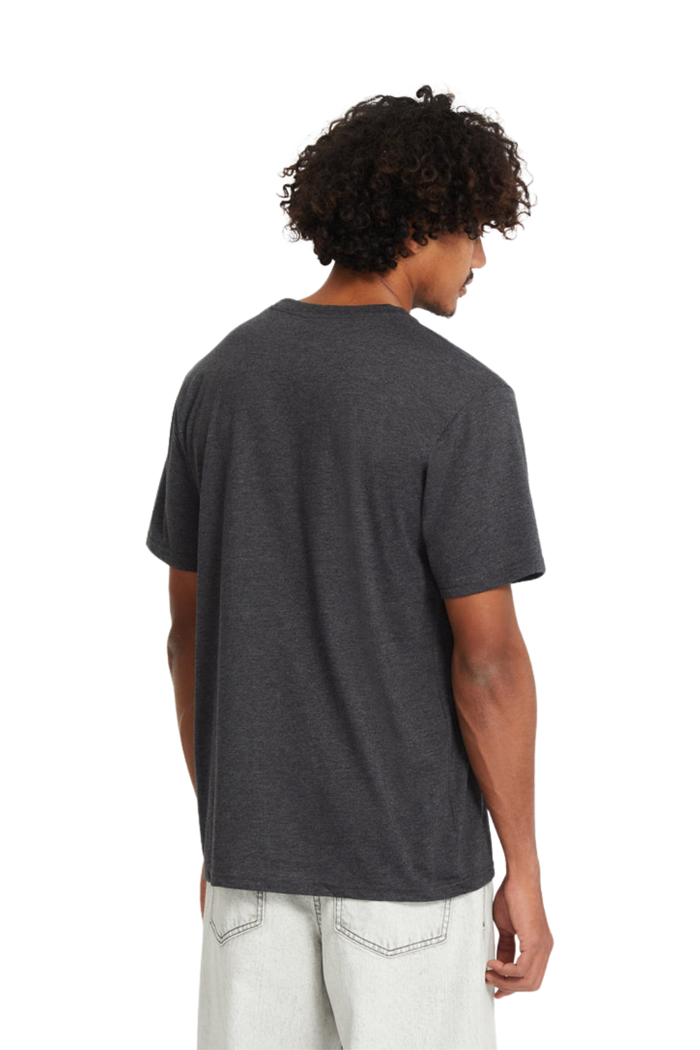 Volcom Circle Blanks Mens T-Shirt Heather Black