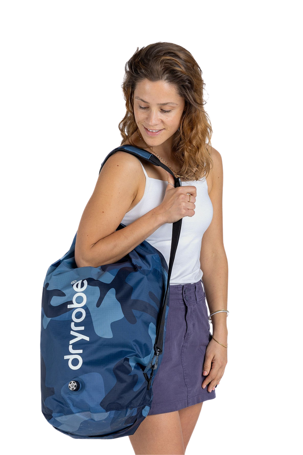 Dryrobe 33L Compression Travel Bag Blue Camouflage