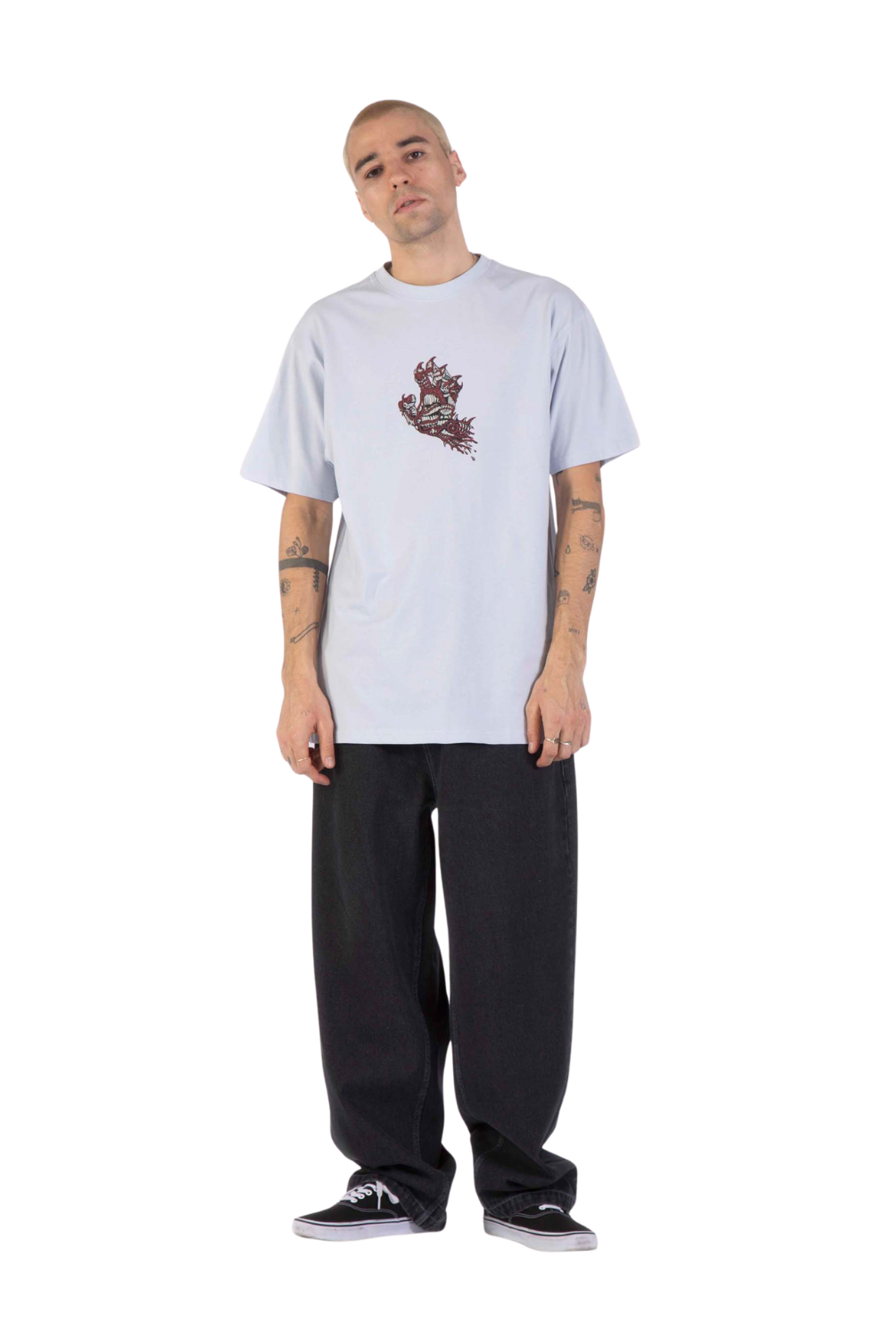 Santa Cruz Mens Big Straight Leg Pants Black Wash