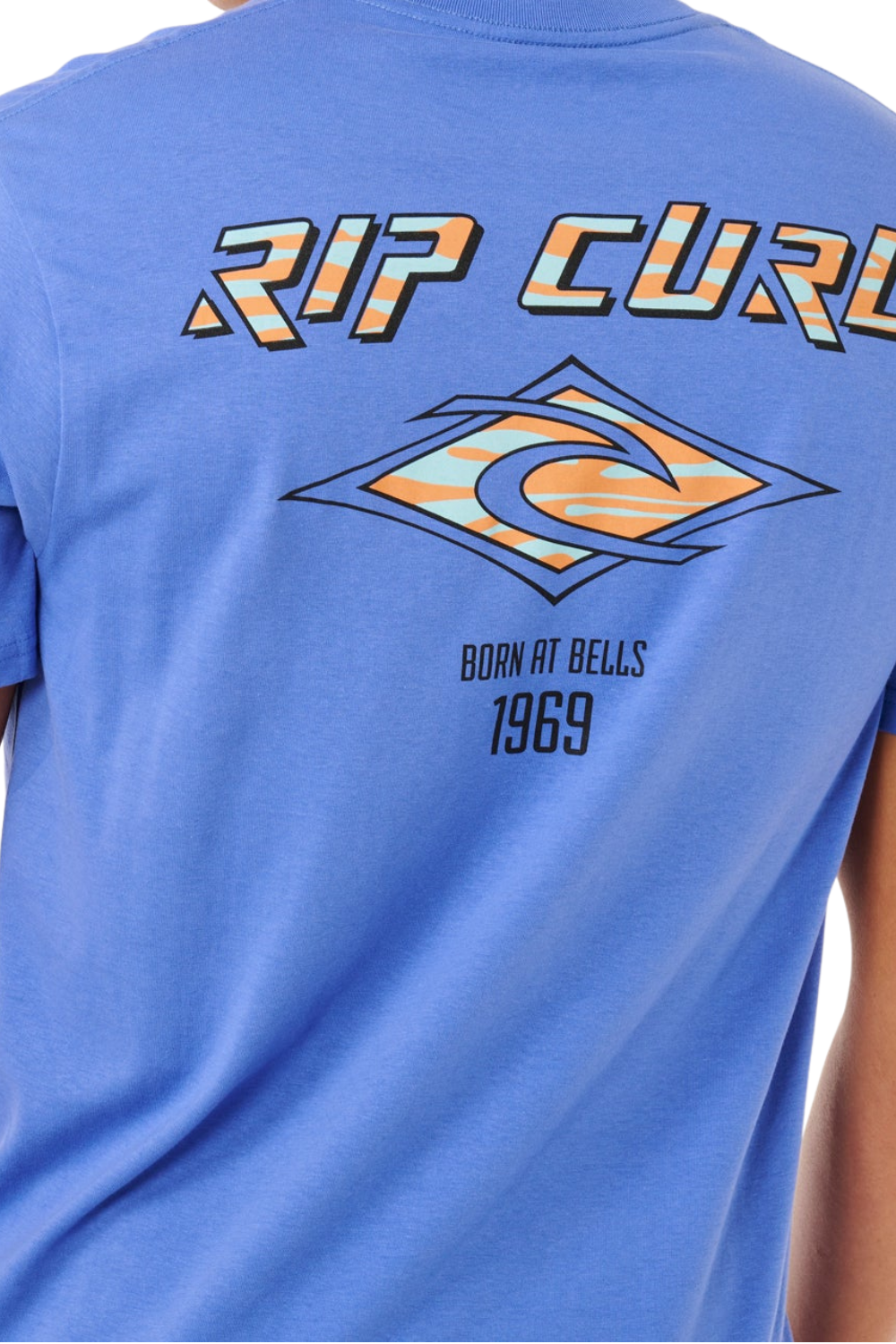 Rip Curl Fade Out Icon Mens T-Shirt Blue Haze