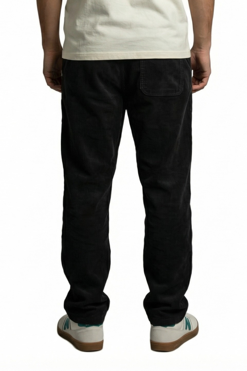 BamBooBay Chill Cord Mens Trousers Washed Black