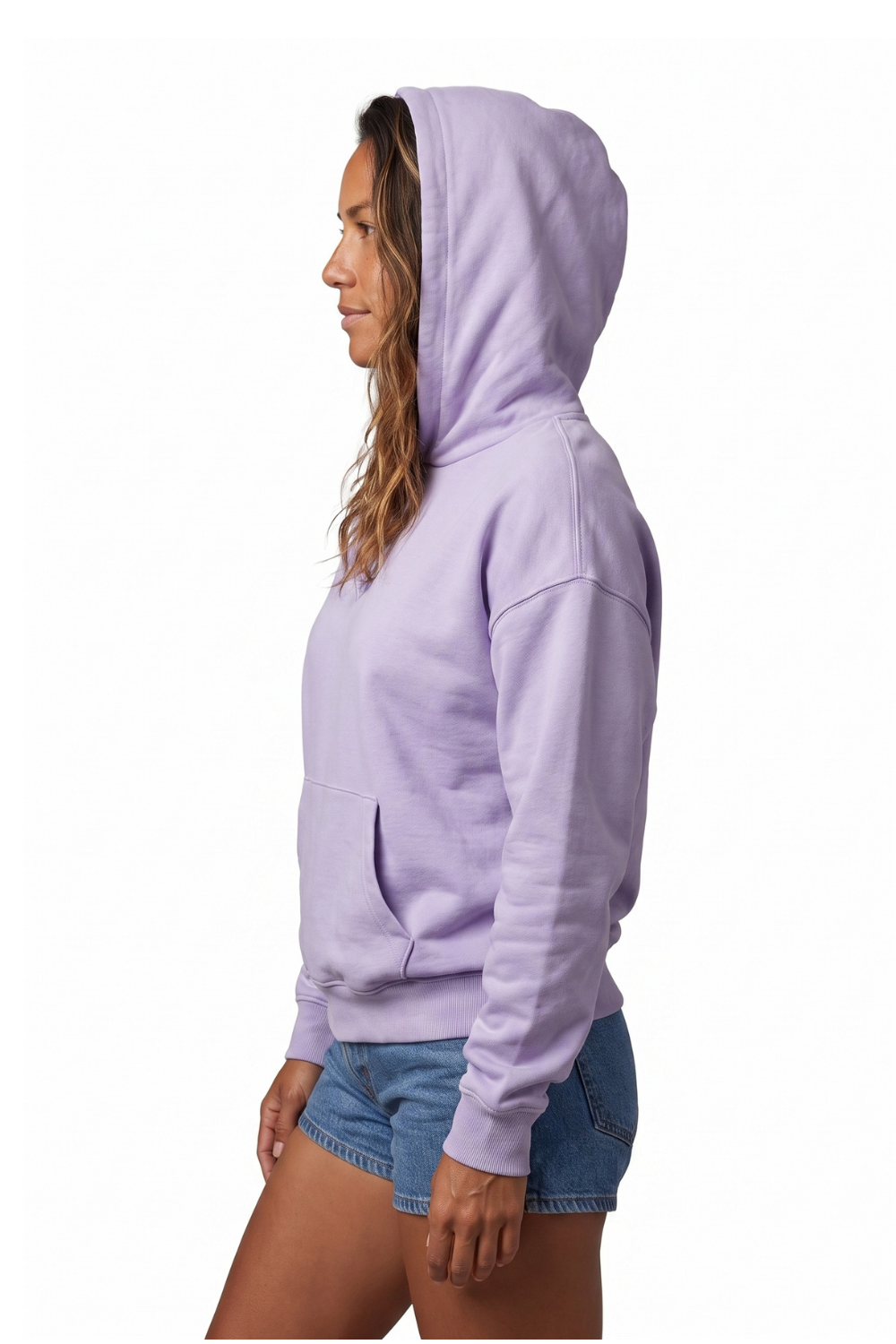 Tiki Diamond Womens Hoodie Lilac