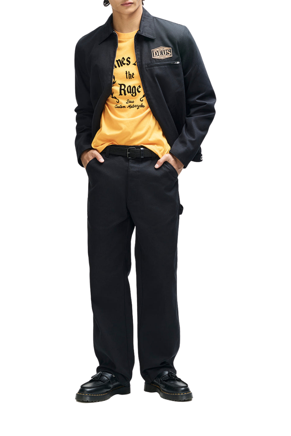 Deus Earls Mens Work Jacket Black