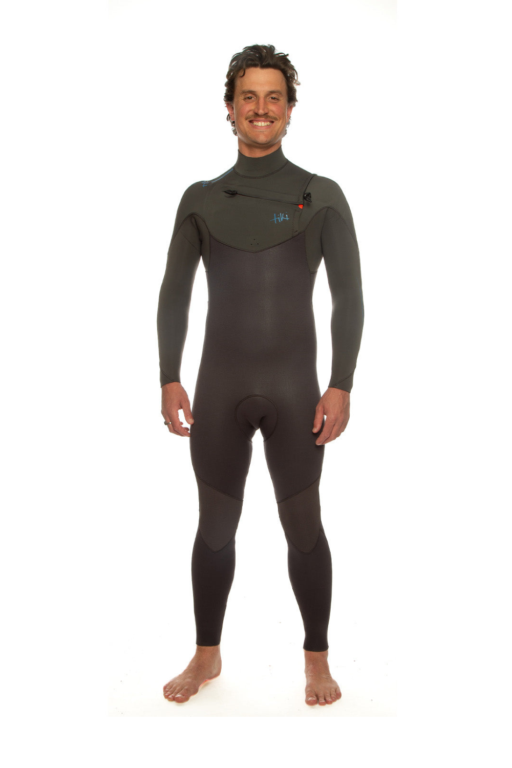 メンズウェア TIKI Tiki Tech 4/3mm Mens Wetsuit Chest Zip Black