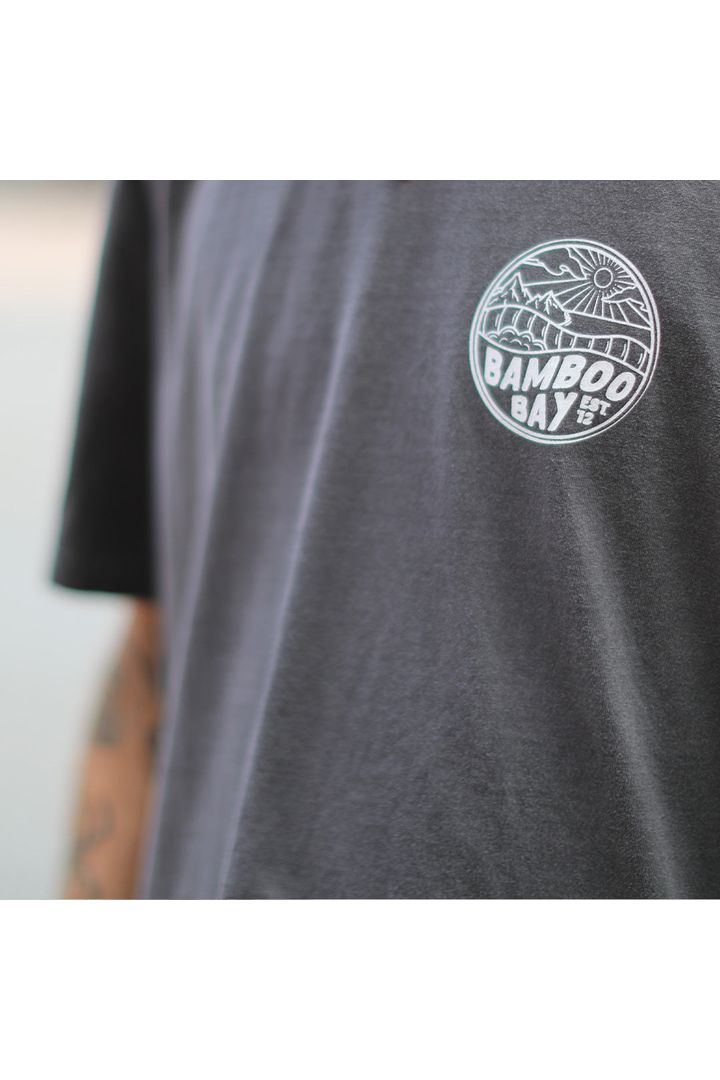 BamBooBay Mnt Badge Vintage T-Shirt Black