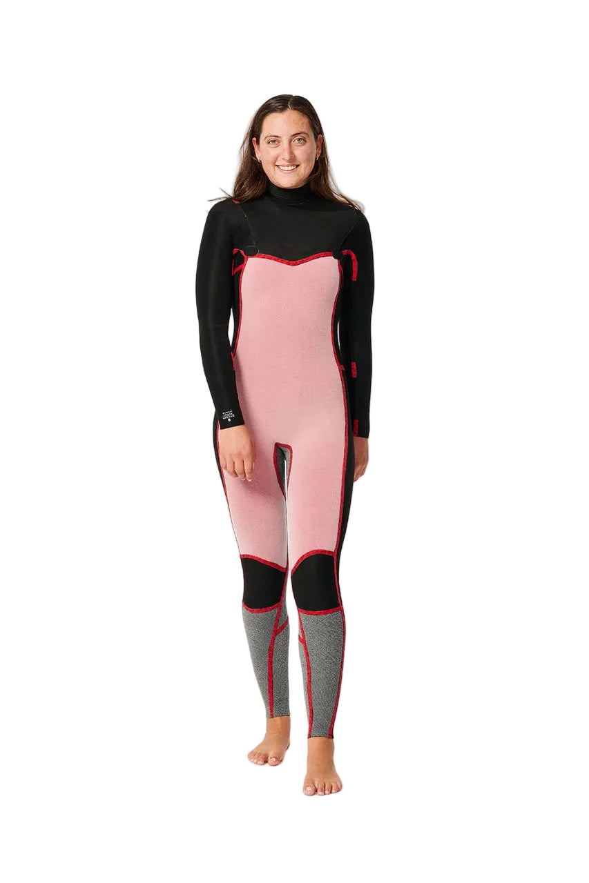 Rip Curl Womens Dawn Patrol 5/3 Wetsuit Chest Zip Black
