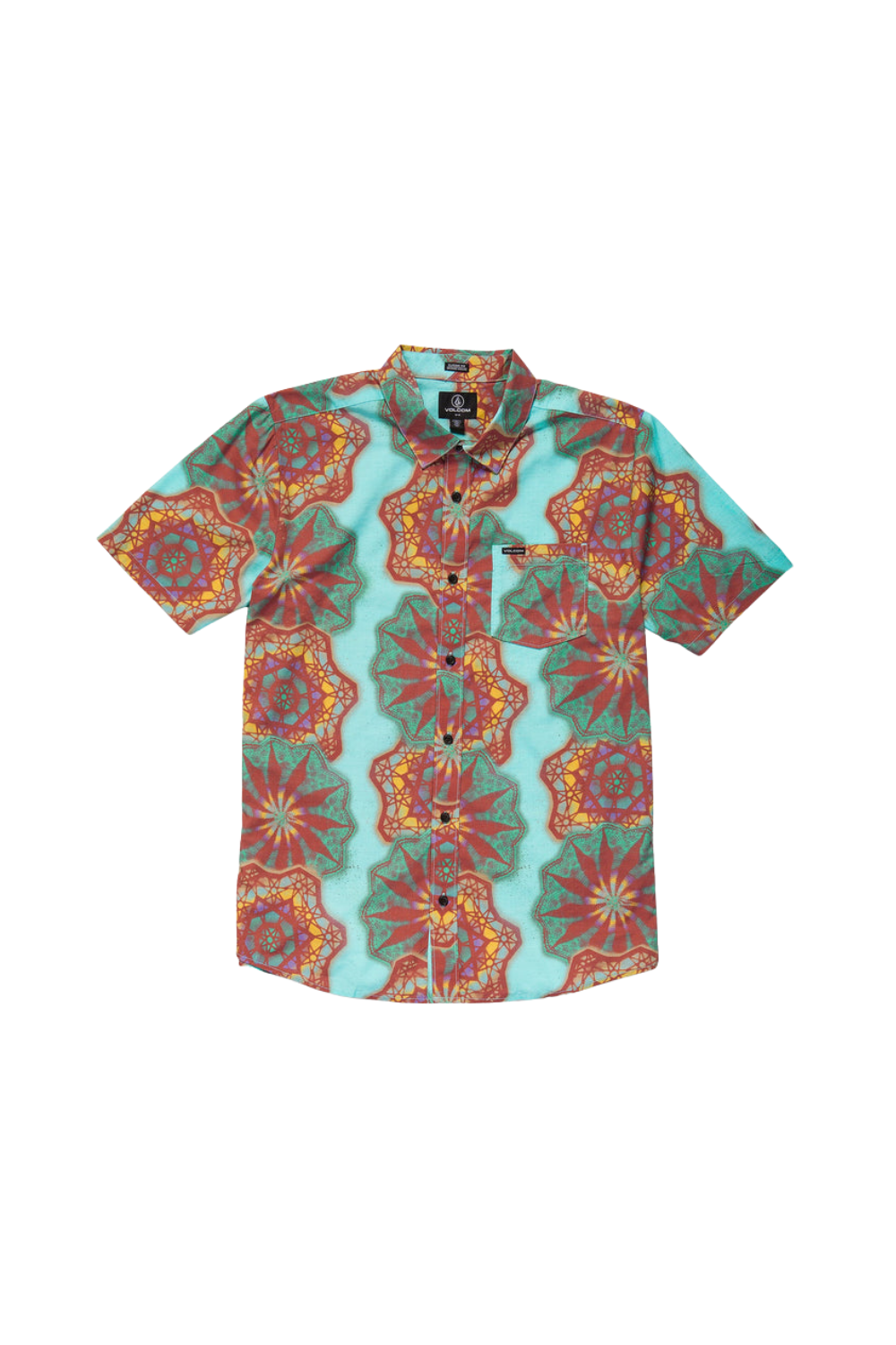 Volcom Star Shields Mens Short Sleeve Shirt Castlerock