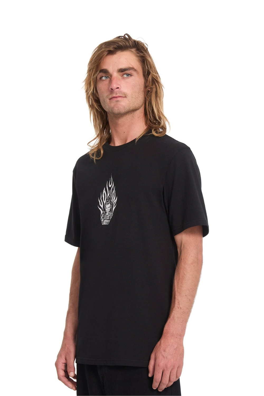 Volcom Firecar Mens T-Shirt Black