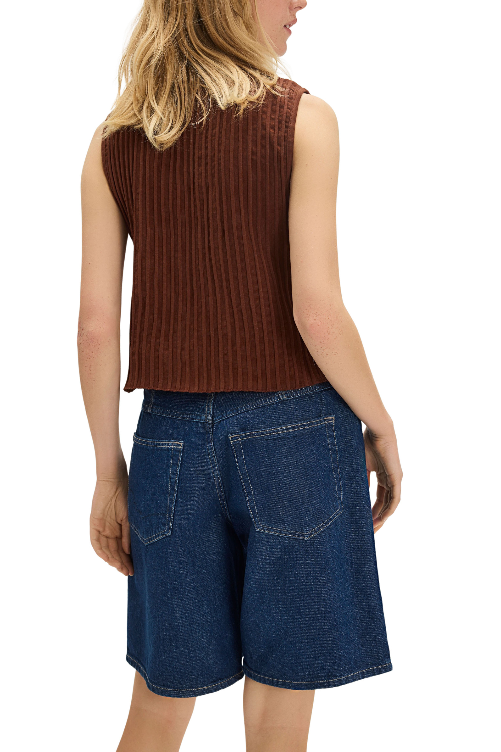 Free People Tilly Womens Vest Top Honey Bronze