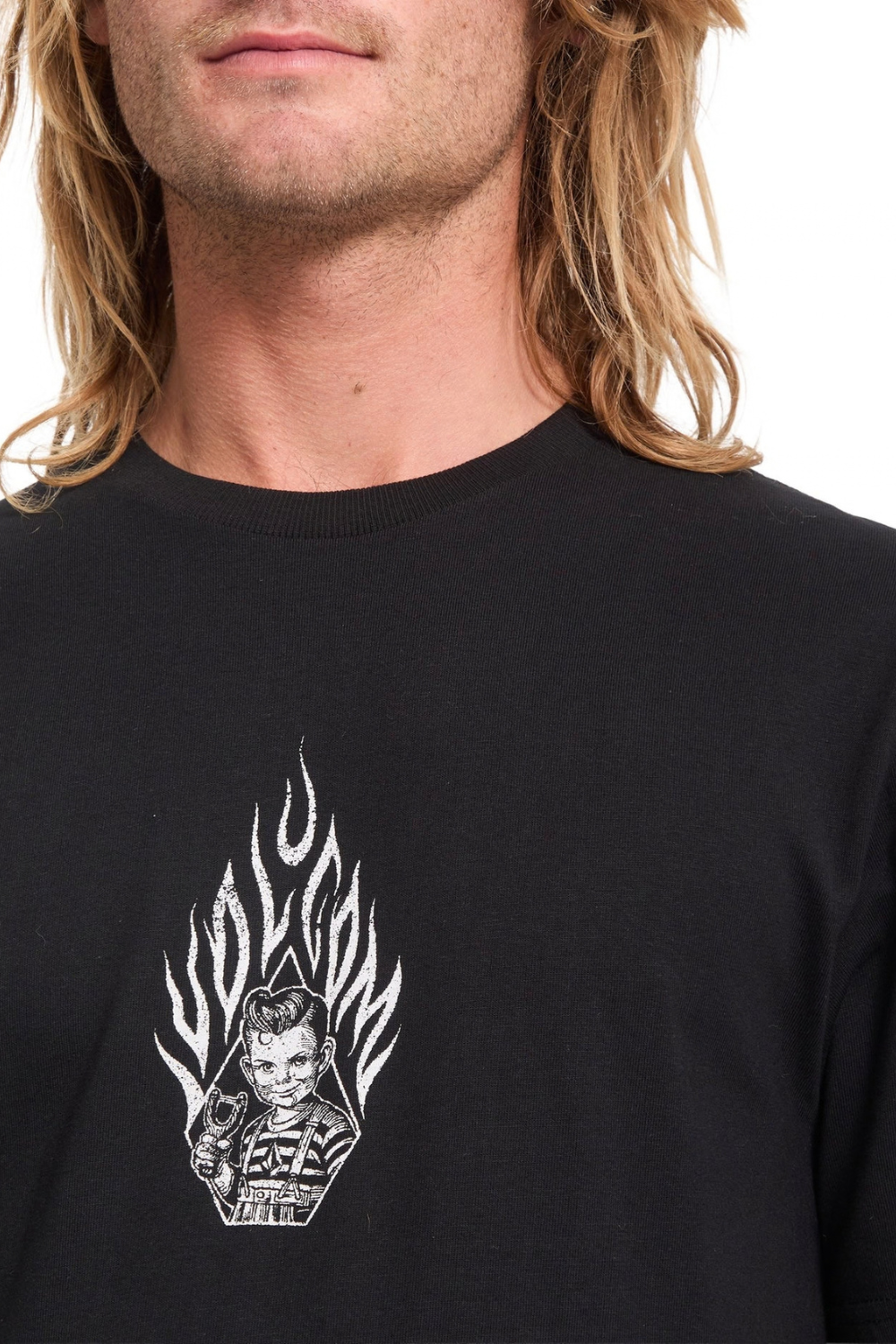 Volcom Firecar Mens T-Shirt Black