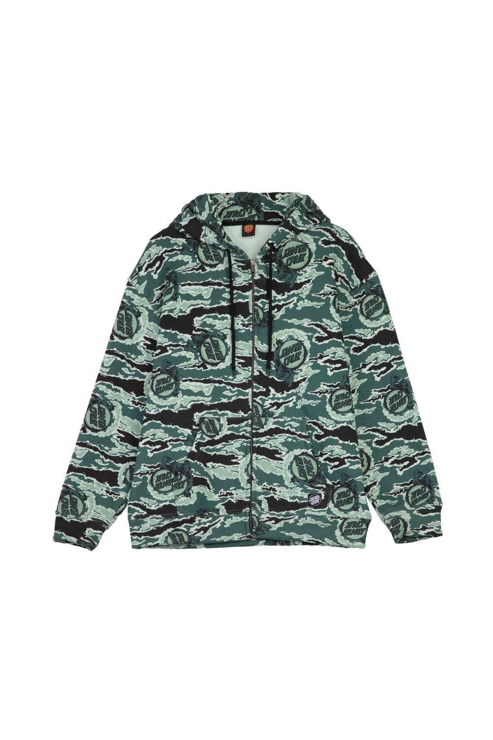 Santa Cruz Cooper Mens Full Zip Hoodie Fuse Camo