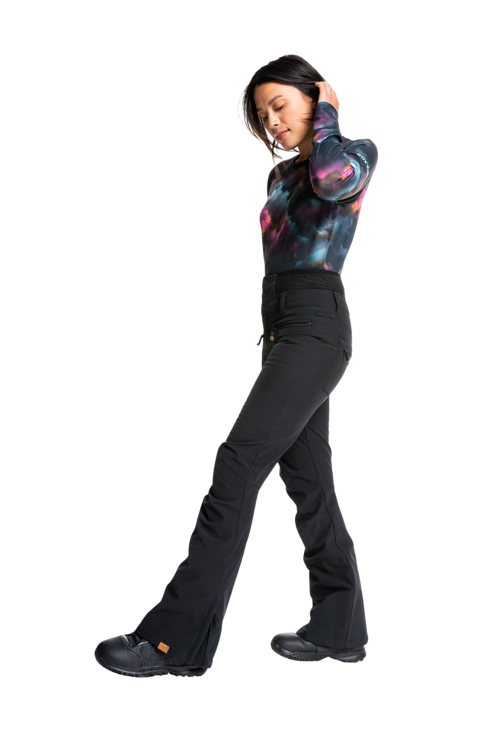 Roxy Womens Rising High Technical Snow Pants True Black