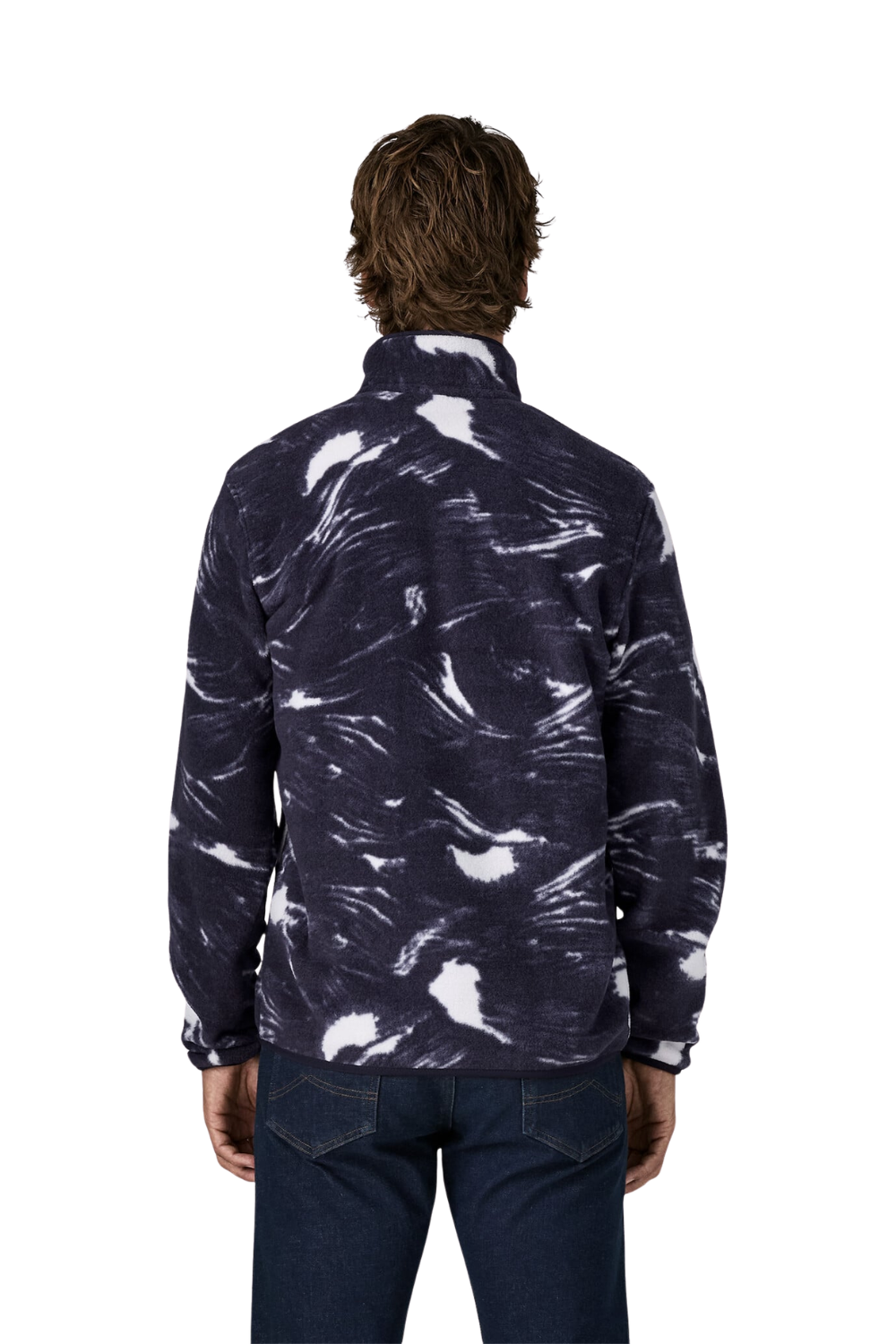 Patagonia Lightweight Synchilla Mens Snap-T Fleece Pullover Polar Breeze Sunken Blue