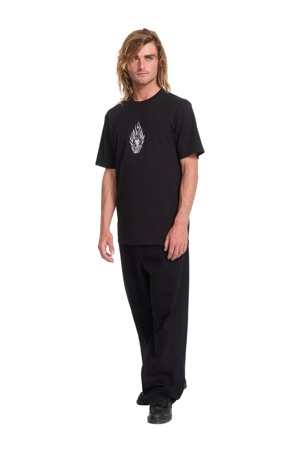 Volcom Firecar Mens T-Shirt Black
