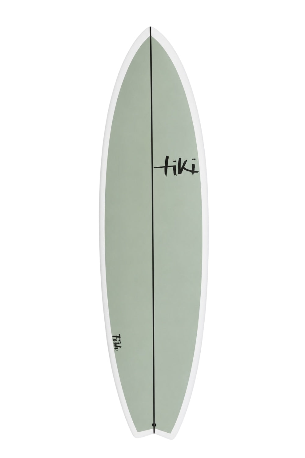 Tiki Evolution Fish Surfboard Sage Deck