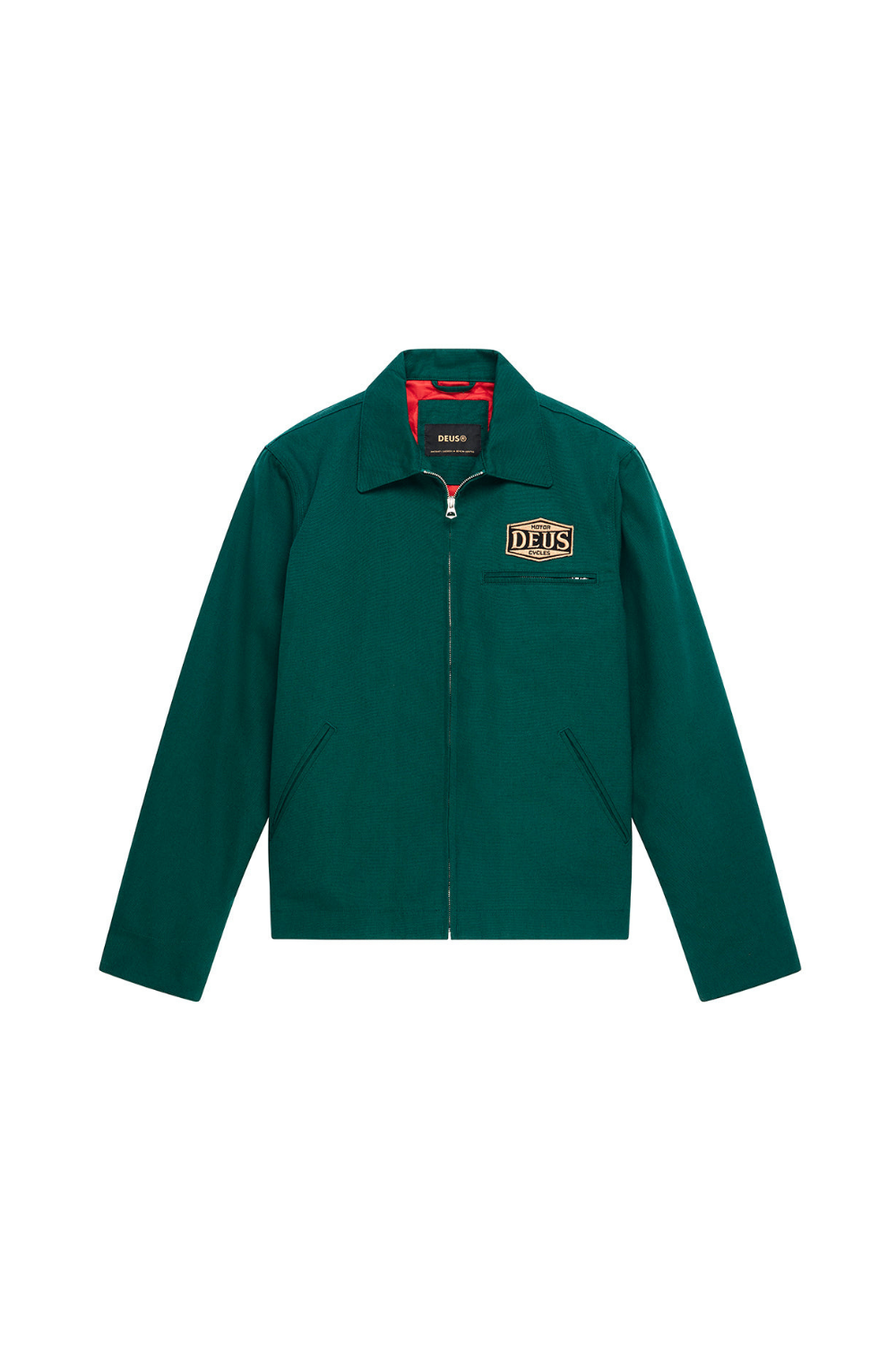 Deus Earls Mens Work Jacket Racing Green