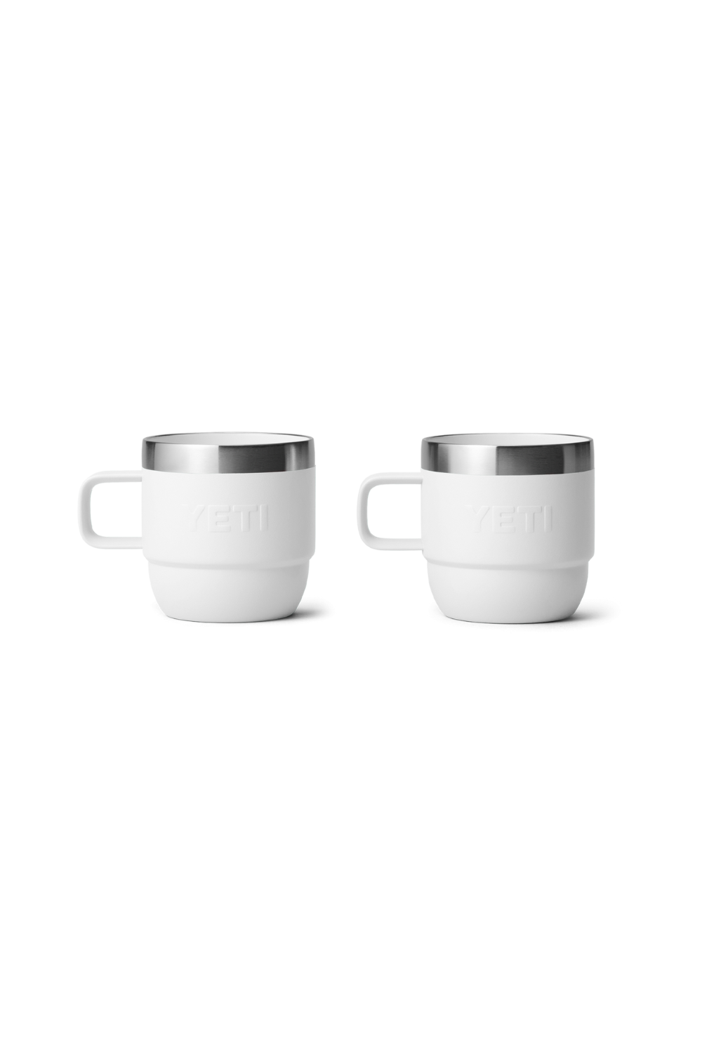 Yeti Rambler Espresso 6 Oz Stackable Mugs 2 Pk White