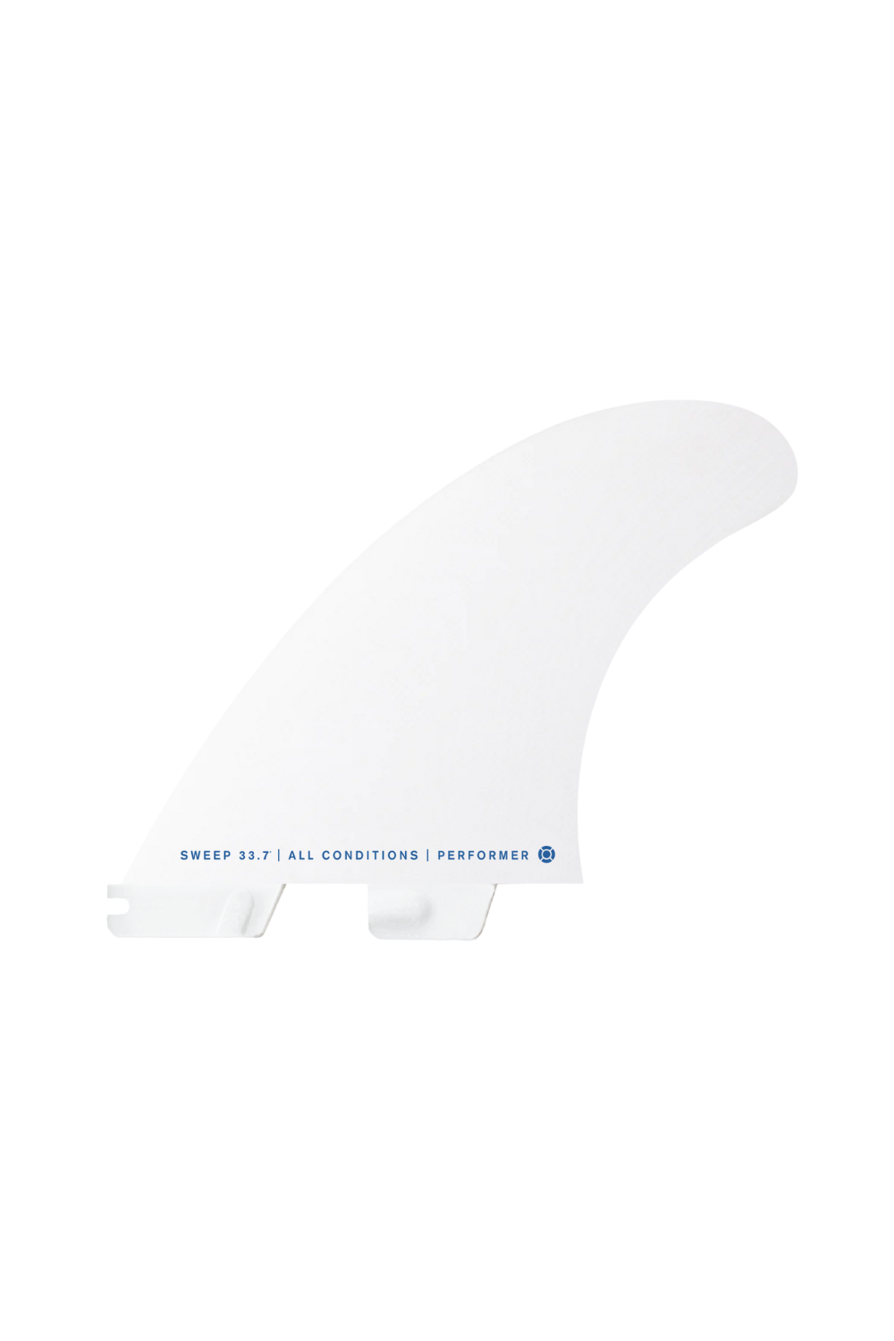 FCS II Performer PC White Edition Medium Tri Surfboard Fin Set White