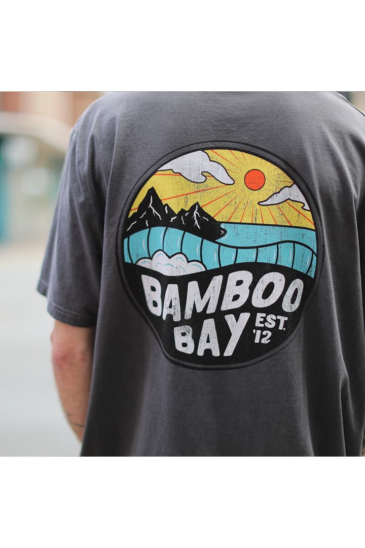 BamBooBay Mnt Badge Vintage T-Shirt Black